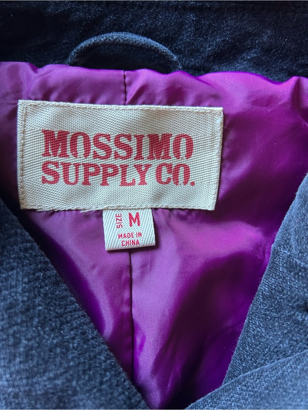 Mossimo Supply Co. Women’s corduroy double-breasted pea coat jacket Size Medium - Picture 5 of 13